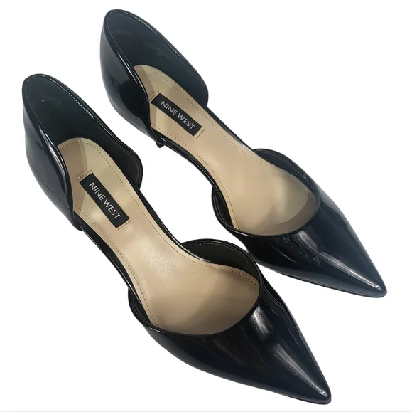 Nine West Arive Pointy Toe Pumps Black 7 - Picture 6 of 9